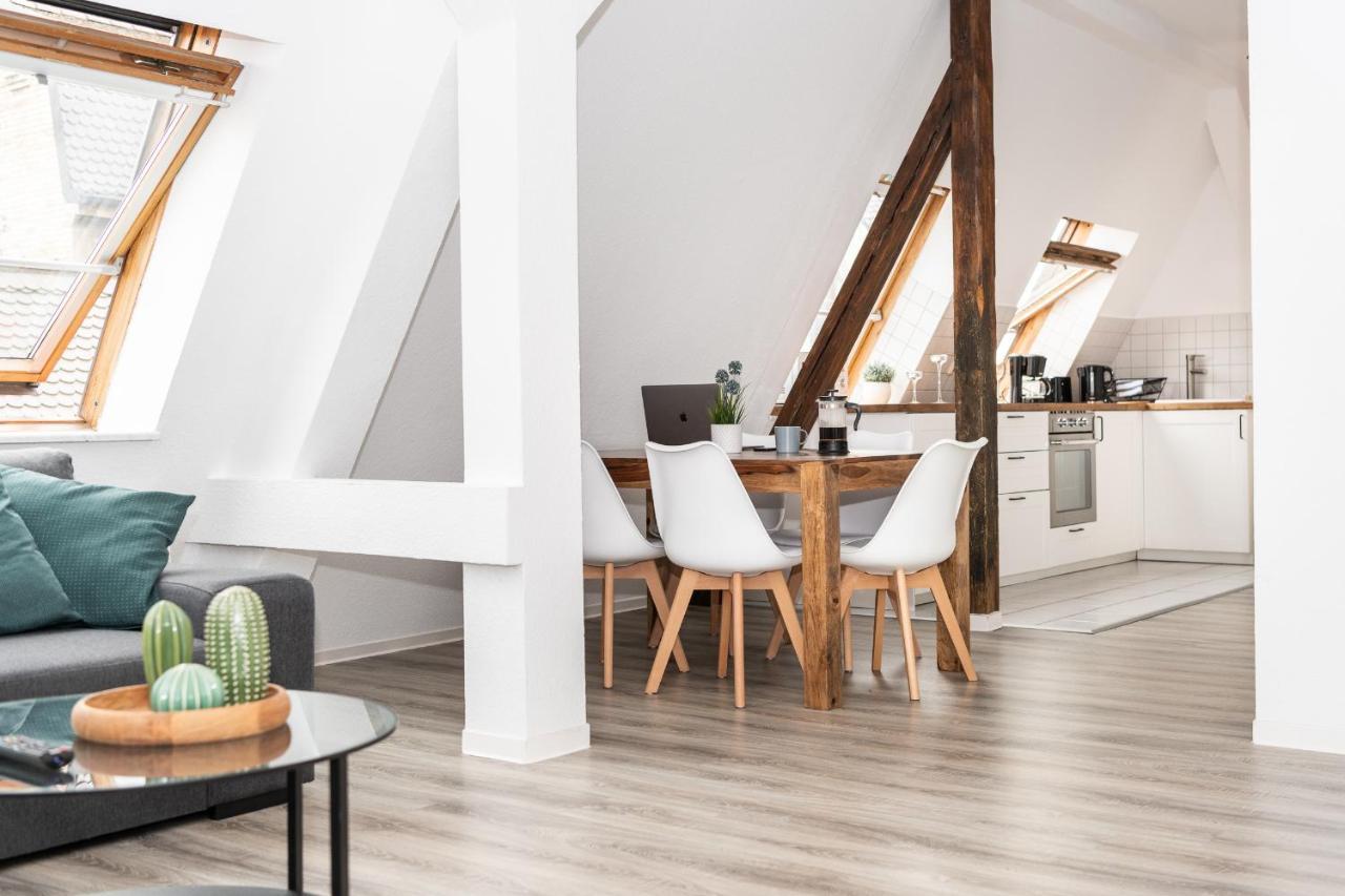 Ko-Living - Haendel Suite - Altstadt Mit Kueche, Smart Tv & Dachterrasse Halle  ภายนอก รูปภาพ
